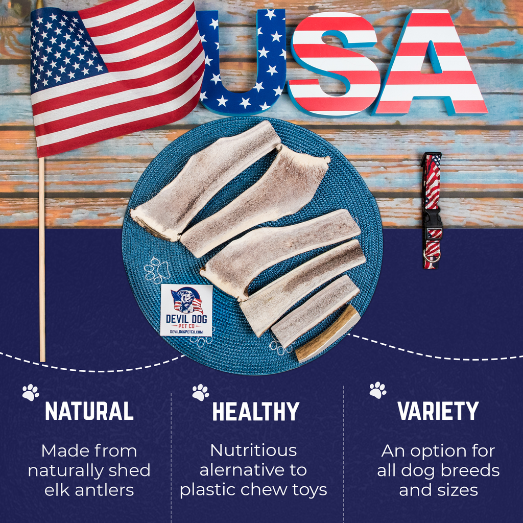 Extra Small - Split Elk Antler Dog Chew - 2 Pack