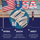 Extra Small - Split Elk Antler Dog Chew - 2 Pack