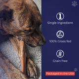 6"  Ultra Thick Bully Stick - 3pk