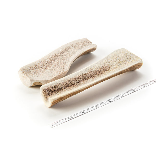 Medium Elk Antler Dog Chews 2Pack (Split Cut) For 2045 Pound Dogs