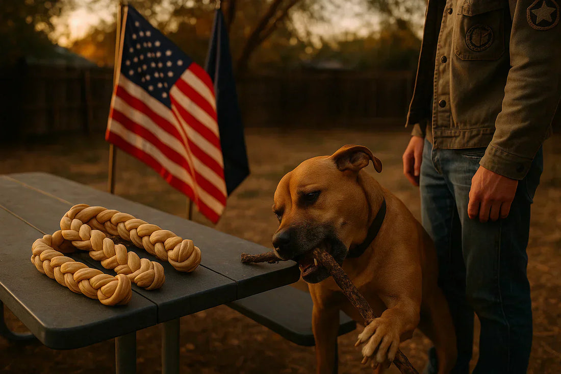 durable braided bully sticks for aggressive chewers