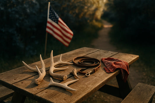 medium size whole elk antler dog chews