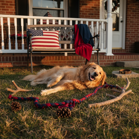 dog toy reindeer