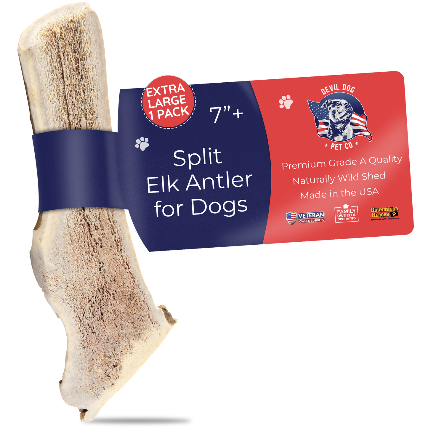 Whole & Split Elk Antler - Devil Dog Pet Co