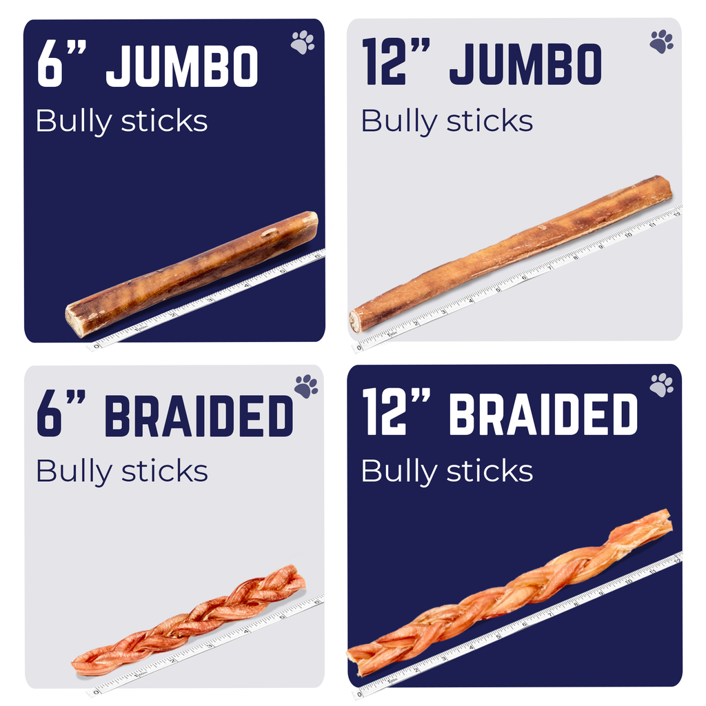 6" Ultra Thick Bully Stick - 6pk